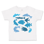 Toddler Clothes Sharks Ocean Sea Life Toddler Shirt Baby Clothes Cotton