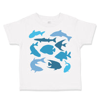 Toddler Clothes Sharks Ocean Sea Life Toddler Shirt Baby Clothes Cotton