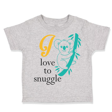 Toddler Clothes I Love to Snuggle Koala Toddler Shirt Baby Clothes Cotton