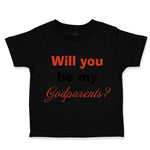 Toddler Clothes Will You Be My Godparents Pregnancy Baby Announcement Cotton
