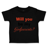Toddler Clothes Will You Be My Godparents Pregnancy Baby Announcement Cotton