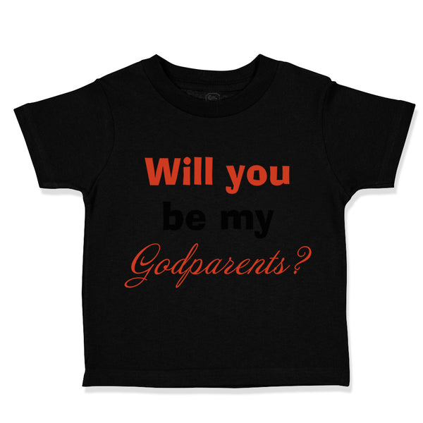Toddler Clothes Will You Be My Godparents Pregnancy Baby Announcement Cotton