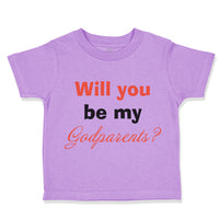 Toddler Clothes Will You Be My Godparents Pregnancy Baby Announcement Cotton