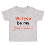 Toddler Clothes Will You Be My Godparents Pregnancy Baby Announcement Cotton