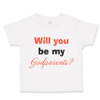 Toddler Clothes Will You Be My Godparents Pregnancy Baby Announcement Cotton