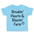 Toddler Clothes Breaking' Hearts Blasting Farts Humor Funny Toddler Shirt Cotton