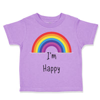 Toddler Clothes I'M Happy Rainbow Funny Humor Toddler Shirt Baby Clothes Cotton