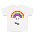 Toddler Clothes I'M Happy Rainbow Funny Humor Toddler Shirt Baby Clothes Cotton