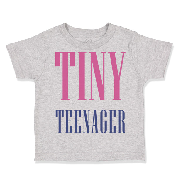 Toddler Clothes Tiny Teenager Funny Humor Toddler Shirt Baby Clothes Cotton