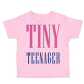 Toddler Clothes Tiny Teenager Funny Humor Toddler Shirt Baby Clothes Cotton