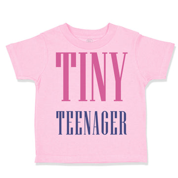 Toddler Clothes Tiny Teenager Funny Humor Toddler Shirt Baby Clothes Cotton