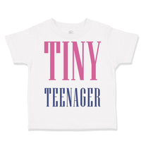 Toddler Clothes Tiny Teenager Funny Humor Toddler Shirt Baby Clothes Cotton