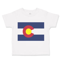 Toddler Clothes Colorado Flag Map Toddler Shirt Baby Clothes Cotton