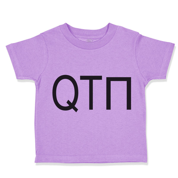 Toddler Clothes Qtpi Cutie Pie Geek Nerd Funny Humor Toddler Shirt Cotton