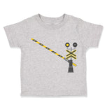Toddler Clothes Railroad Crossing Gate Funny Humor Toddler Shirt Cotton