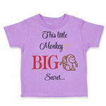 Toddler Clothes This Tittle Monkey Has A Big Secret Safari Toddler Shirt Cotton