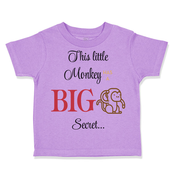 Toddler Clothes This Tittle Monkey Has A Big Secret Safari Toddler Shirt Cotton