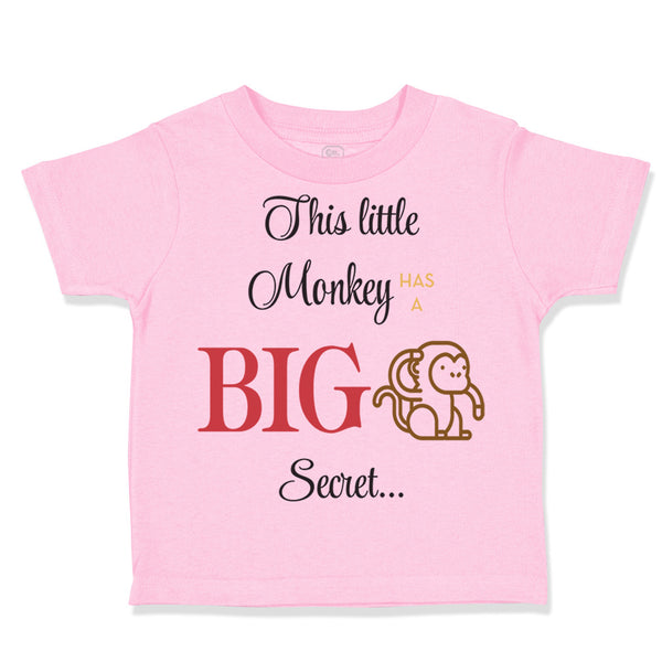 Toddler Clothes This Tittle Monkey Has A Big Secret Safari Toddler Shirt Cotton