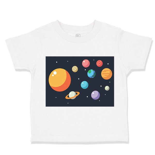 Toddler Clothes Our Solar System Planets Funny Humor Toddler Shirt Cotton