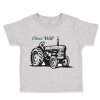 Toddler Clothes Oliver Tractors Funny Humor Toddler Shirt Baby Clothes Cotton
