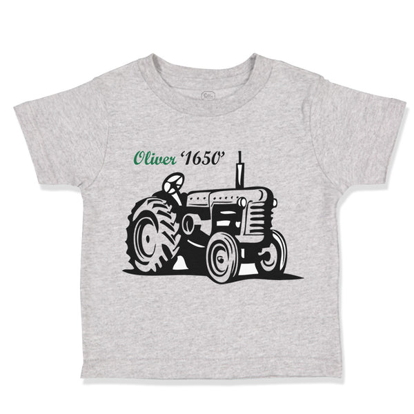 Toddler Clothes Oliver Tractors Funny Humor Toddler Shirt Baby Clothes Cotton
