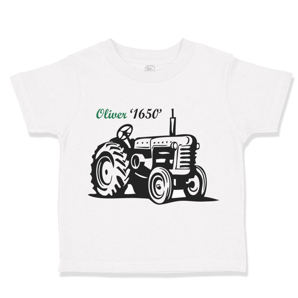 Toddler Clothes Oliver Tractors Funny Humor Toddler Shirt Baby Clothes Cotton