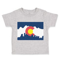 Toddler Clothes Colorado Flag Valentines Love Toddler Shirt Baby Clothes Cotton
