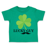 Toddler Clothes Lucky Guy" Shamrock St Patrick's Irish Funny Humor Toddler Shirt
