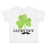 Toddler Clothes Lucky Guy" Shamrock St Patrick's Irish Funny Humor Toddler Shirt