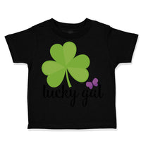 Toddler Clothes Lucky Gal" Shamrock St Patrick's Irish Funny Humor Toddler Shirt