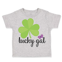 Toddler Clothes Lucky Gal" Shamrock St Patrick's Irish Funny Humor Toddler Shirt