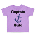Toddler Clothes Captain Cute Anchor Nautical Sailing Toddler Shirt Cotton