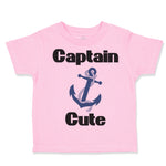 Toddler Clothes Captain Cute Anchor Nautical Sailing Toddler Shirt Cotton
