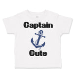 Toddler Clothes Captain Cute Anchor Nautical Sailing Toddler Shirt Cotton