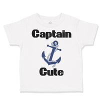 Toddler Clothes Captain Cute Anchor Nautical Sailing Toddler Shirt Cotton