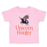 Toddler Girl Clothes Unicorn Hunter Style A Funny Humor Toddler Shirt Cotton
