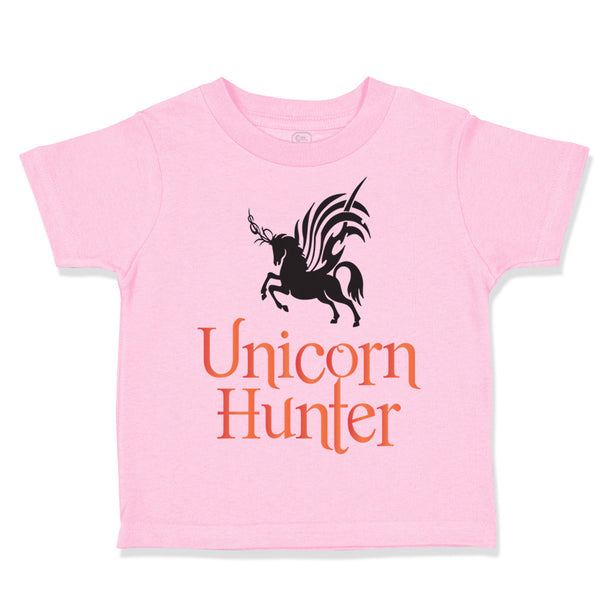 Toddler Girl Clothes Unicorn Hunter Style A Funny Humor Toddler Shirt Cotton