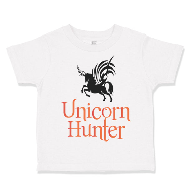 Toddler Girl Clothes Unicorn Hunter Style A Funny Humor Toddler Shirt Cotton