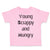 Toddler Clothes Young Scrappy and Hungry Funny Humor Toddler Shirt Cotton