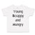 Toddler Clothes Young Scrappy and Hungry Funny Humor Toddler Shirt Cotton