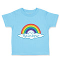 Toddler Clothes Rainbow Hearts Funny Humor Toddler Shirt Baby Clothes Cotton