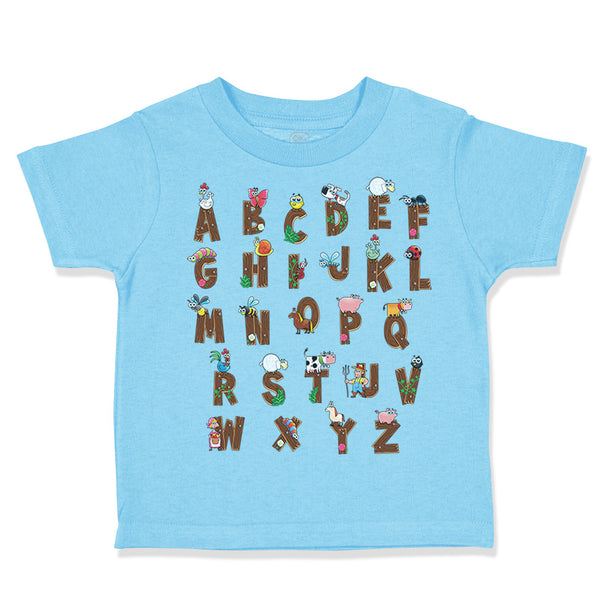 Toddler Clothes Abc Alphabet Elemenohpee Toddler Shirt Baby Clothes Cotton