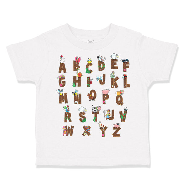 Toddler Clothes Abc Alphabet Elemenohpee Toddler Shirt Baby Clothes Cotton