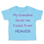 Toddler Clothes My Grandma Sends Me Kisses from Heaven Grandmother Toddler Shirt