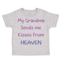 Toddler Clothes My Grandma Sends Me Kisses from Heaven Grandmother Toddler Shirt
