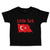 Toddler Clothes Little Turk Turkish Flag Countries Little Toddler Shirt Cotton