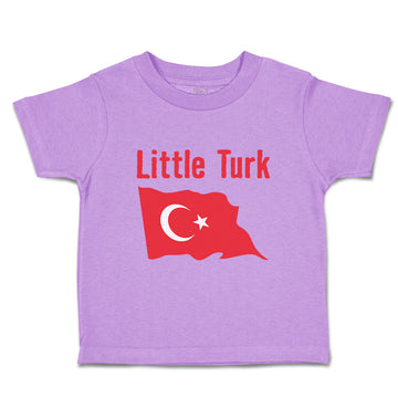 Toddler Clothes Little Turk Turkish Flag Countries Little Toddler Shirt Cotton