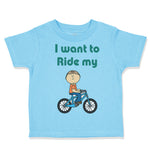 Cute Toddler Clothes I Want to Ride My Bike Toddler Shirt Baby Clothes Cotton