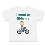 Cute Toddler Clothes I Want to Ride My Bike Toddler Shirt Baby Clothes Cotton