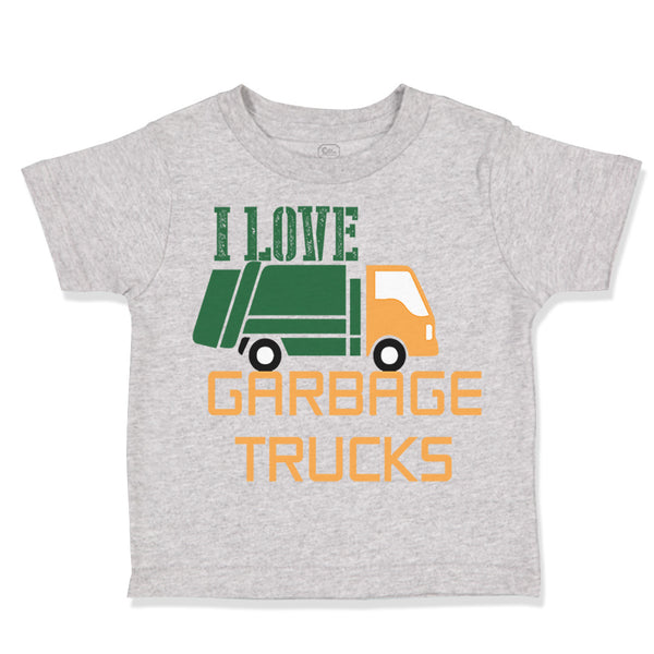Toddler Clothes I Love Garbage Trucks Toddler Shirt Baby Clothes Cotton